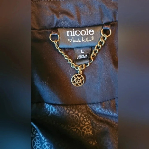 Nicole Miller Colorful Tropical Floral Long Sleeve Blazer Size Large - Picture 6 of 11